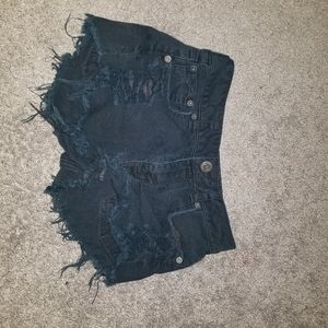 BLACK womens american eagle shorts